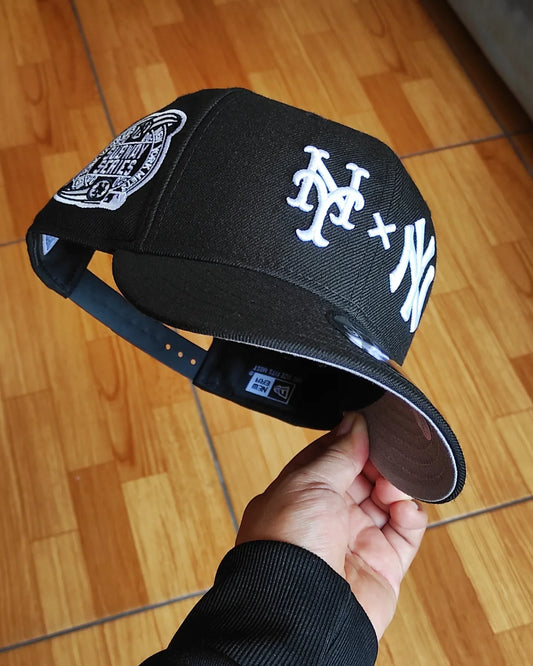 New Era New York Yankees vs Mets black 9 FIFTY SNAPBACK