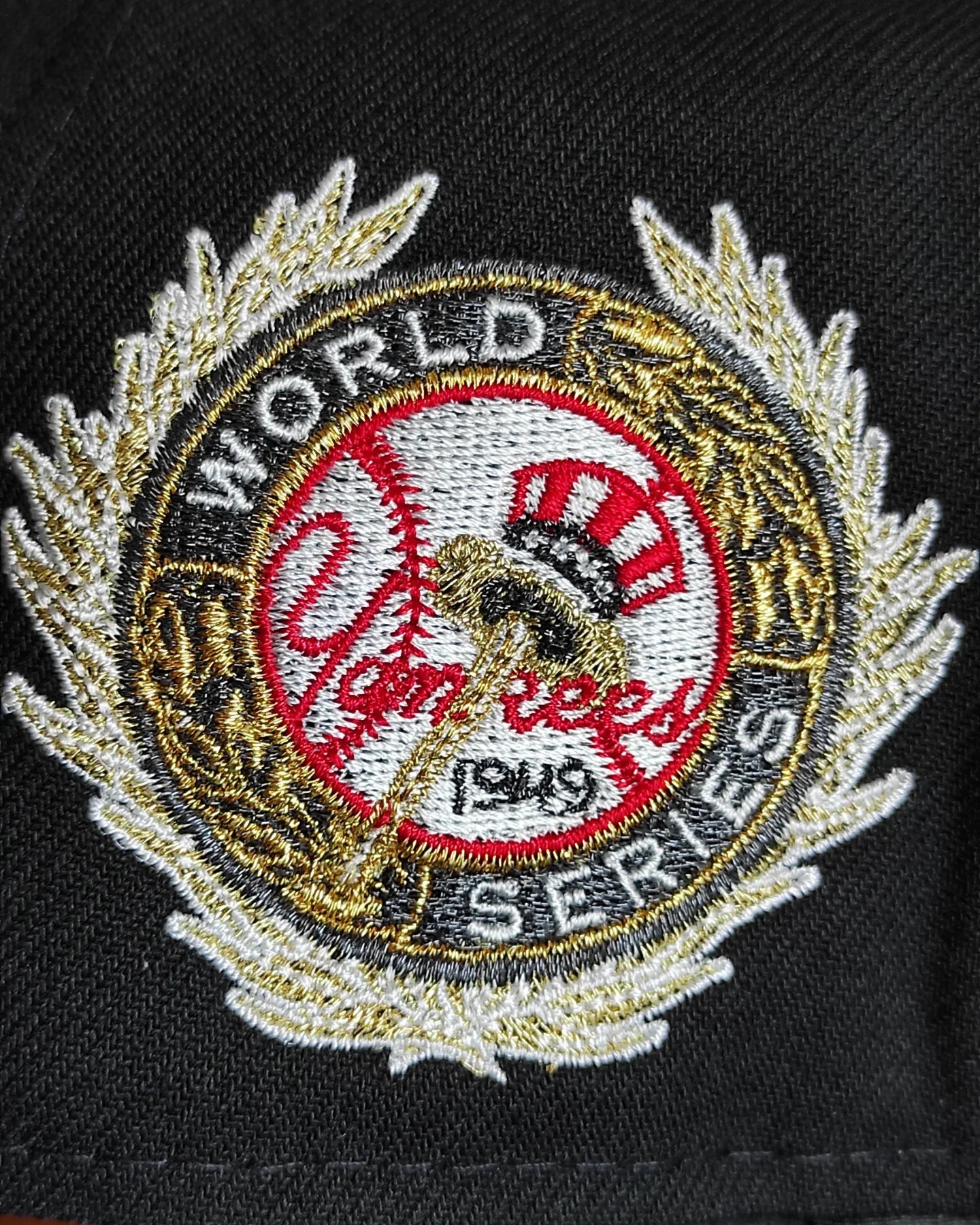 New Era New York Yankees World Series 1949 Black viscera Satinada  Edition A Frame 9Fifty Snapback