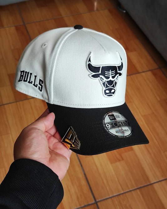 New Era Chicago Bulls Chrome black two tone 9forty a-frame