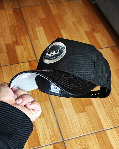 New Era Chicago Cubs viscera satinada black 9 FORTY A-FRAME
