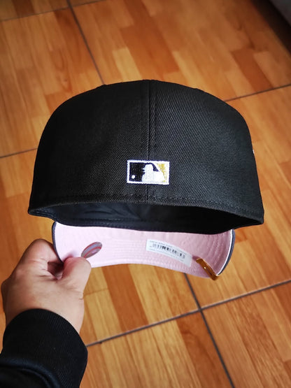 LOS ANGELES DODGERS MLB BLACK GRAPHITE TWO TONE PINK UV / NEW ERA 59FIFTY CAP