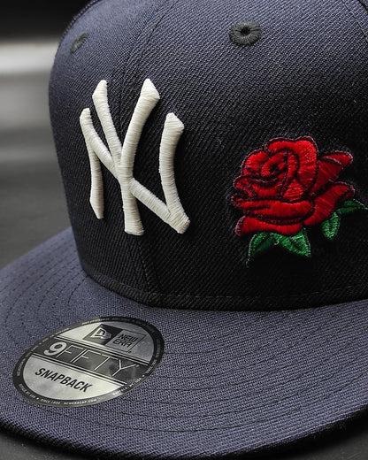 New Era New York Yankees 27world champions colección rose🌹navy 9fifty Snapback - glow in the dark 🔦