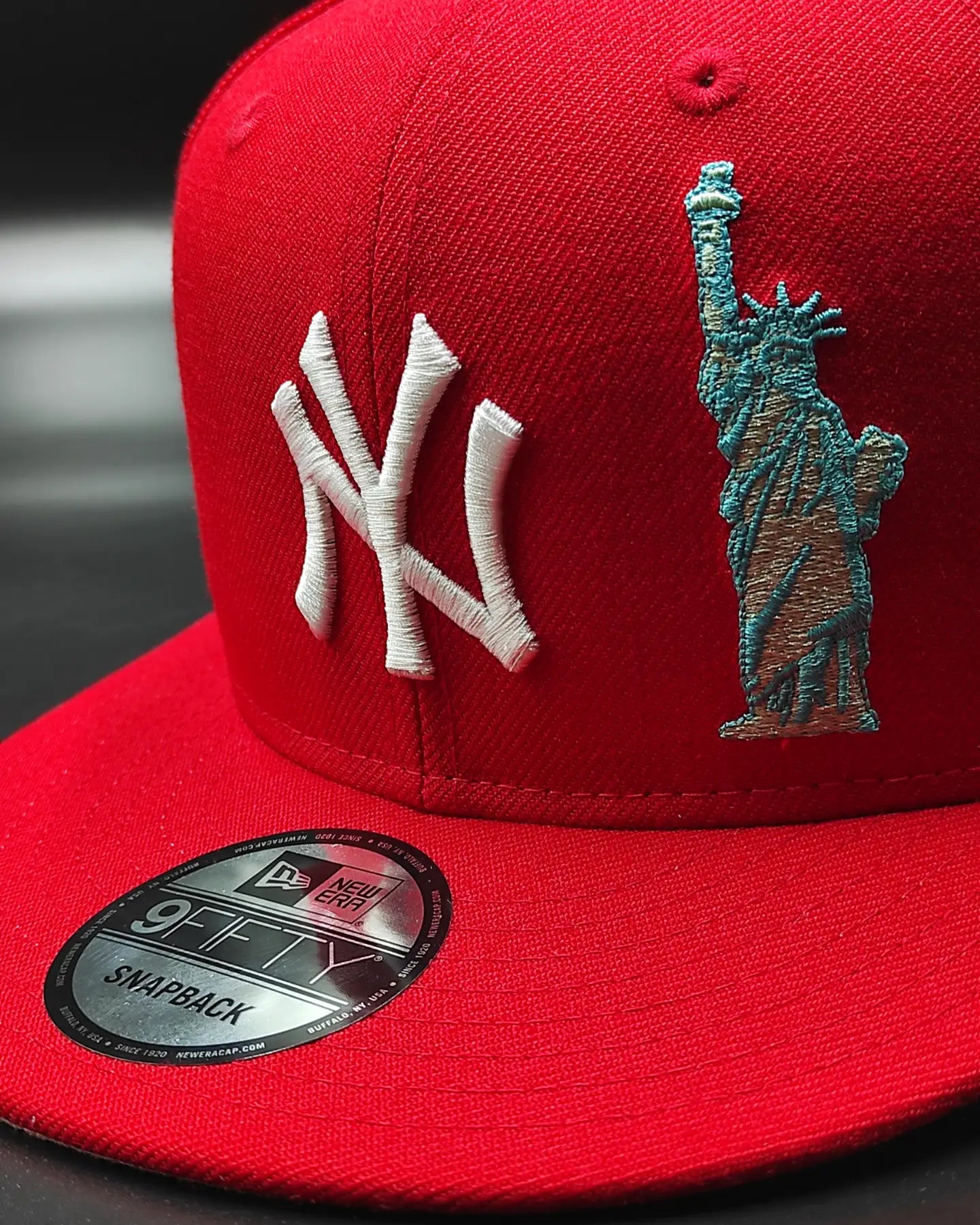New Era New York Yankees 100th aniversario colección Liberty 🗽 9FIFTY Snapback - rojo