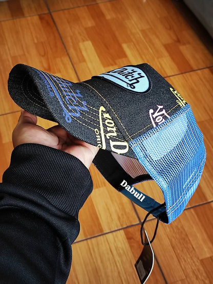 Gorra Con Dutch denim multilogo Trucker