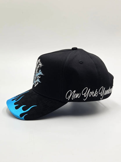 Gorra Qori Caps coleccion Cloud☁️ & Yankees🔥 a-frame Snapback
