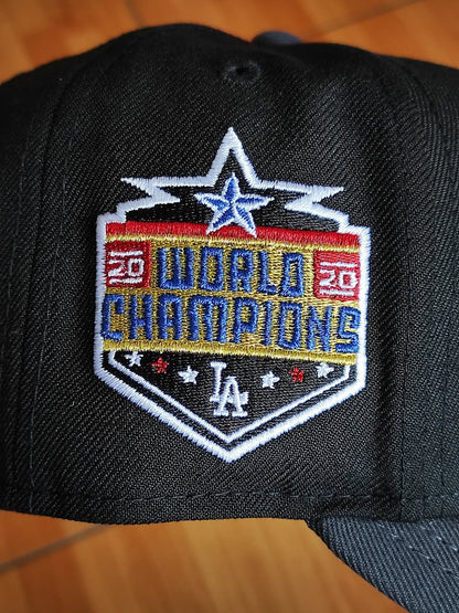 LOS ANGELES DODGERS MLB BLACK GRAPHITE TWO TONE PINK UV / NEW ERA 59FIFTY CAP