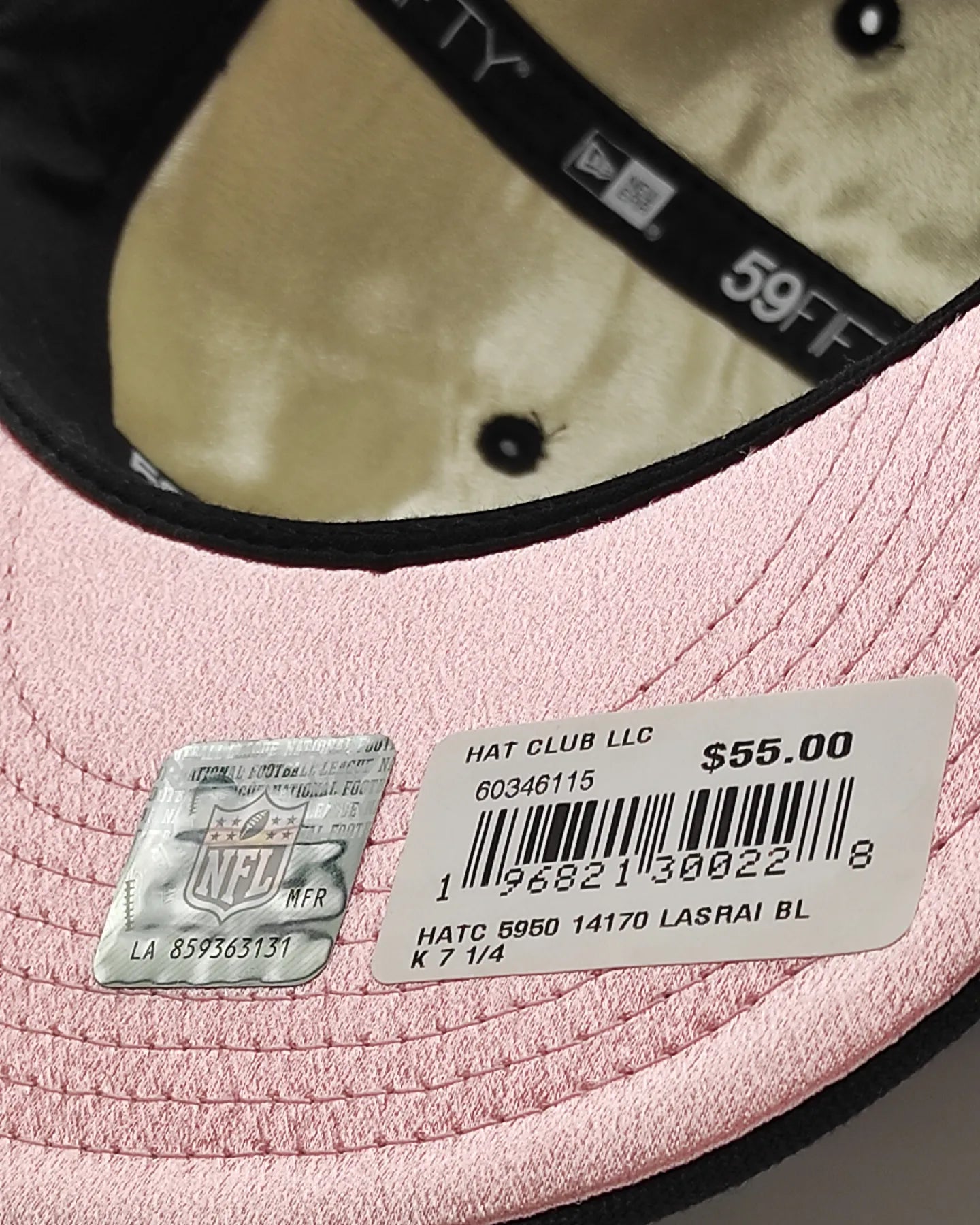 New Era 59fifty cookies & cream raiders hat - black