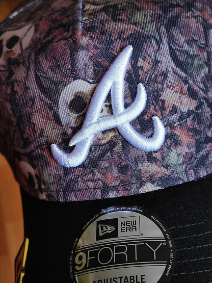 New era Atlanta Braves SKULL ☠️ 9FORTY A-FRAME hat