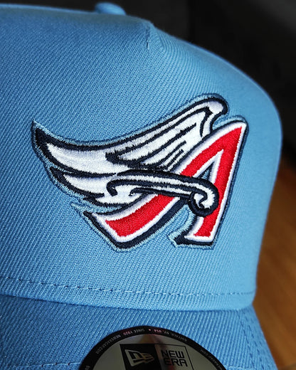New Era Anaheim Angels Cooperstown Sky Blue 40th Anniversary  9Forty A-Frame Snapback
