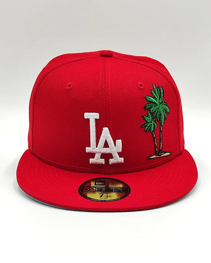 New Era Los Angeles Dodgers' palm taco red 59fifty cap