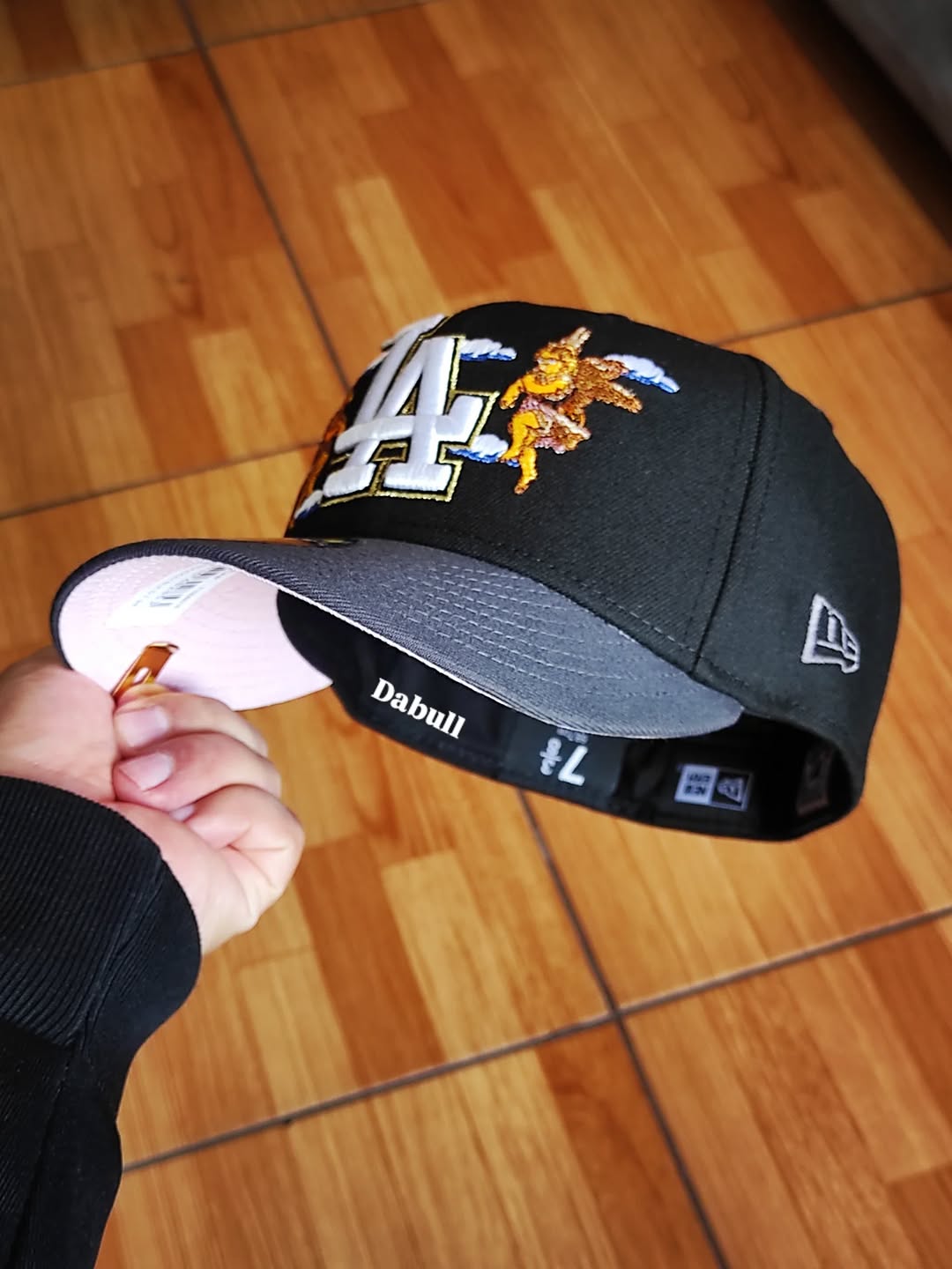 LOS ANGELES DODGERS MLB BLACK GRAPHITE TWO TONE PINK UV / NEW ERA 59FIFTY CAP
