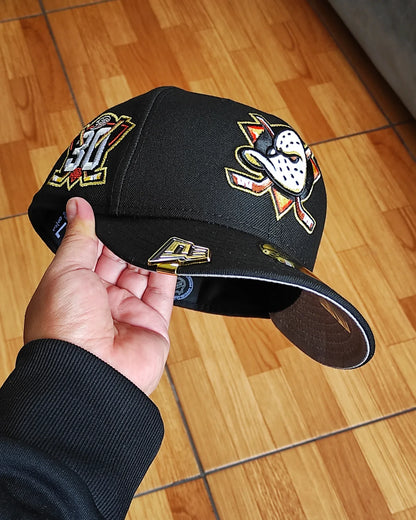 New Era Anaheim Ducks 30th Anniversary BLACK Edition 59Fifty Fitted