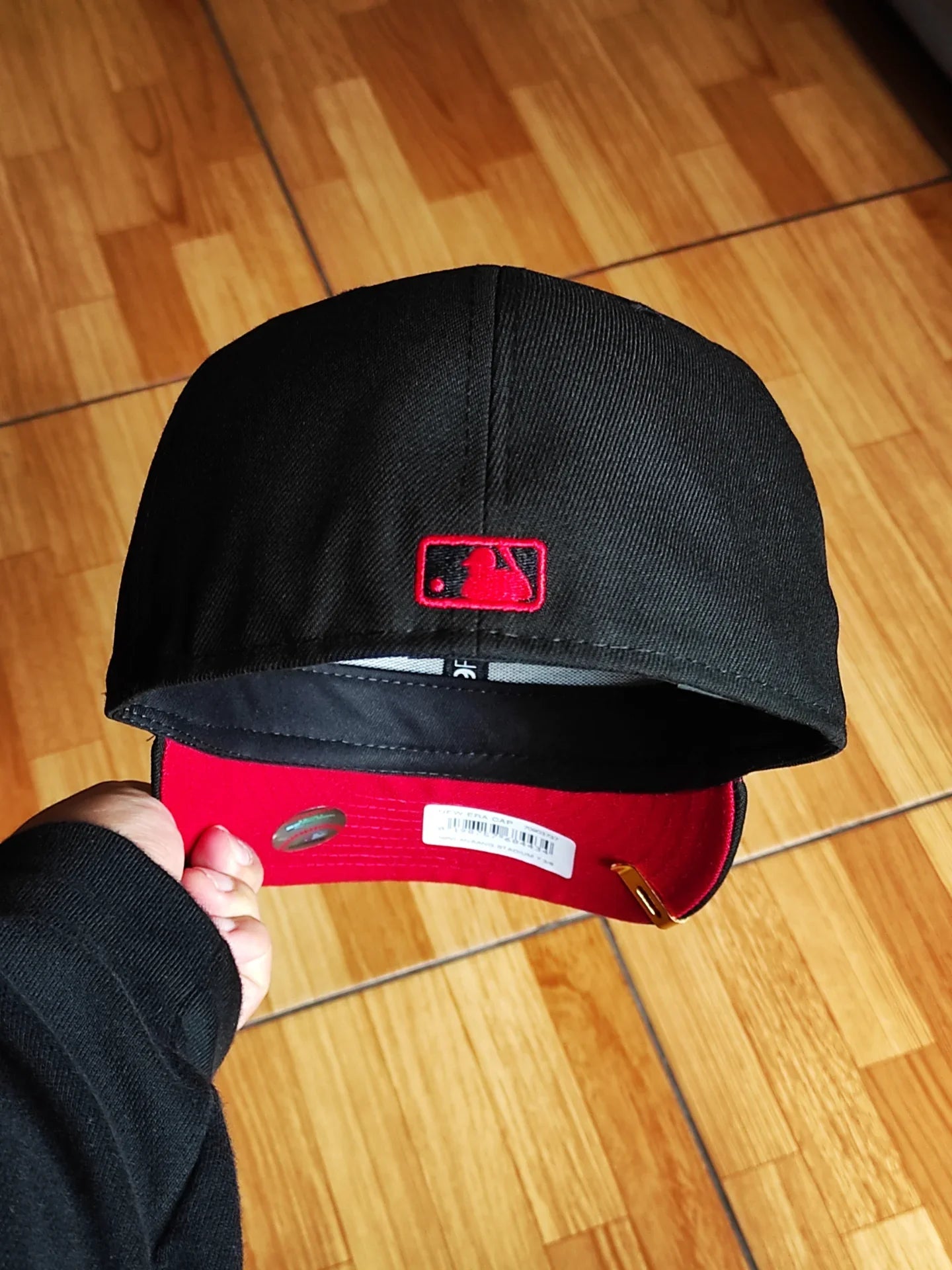 New Era Anaheim Angels 50th Anniversary Blackout Red Edition 59Fifty Fitted Hat