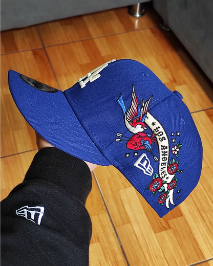 Los Angeles Dodgers Gray Bottom City Art Side Patch New Era 9Fifty Snapback - Royal Blue