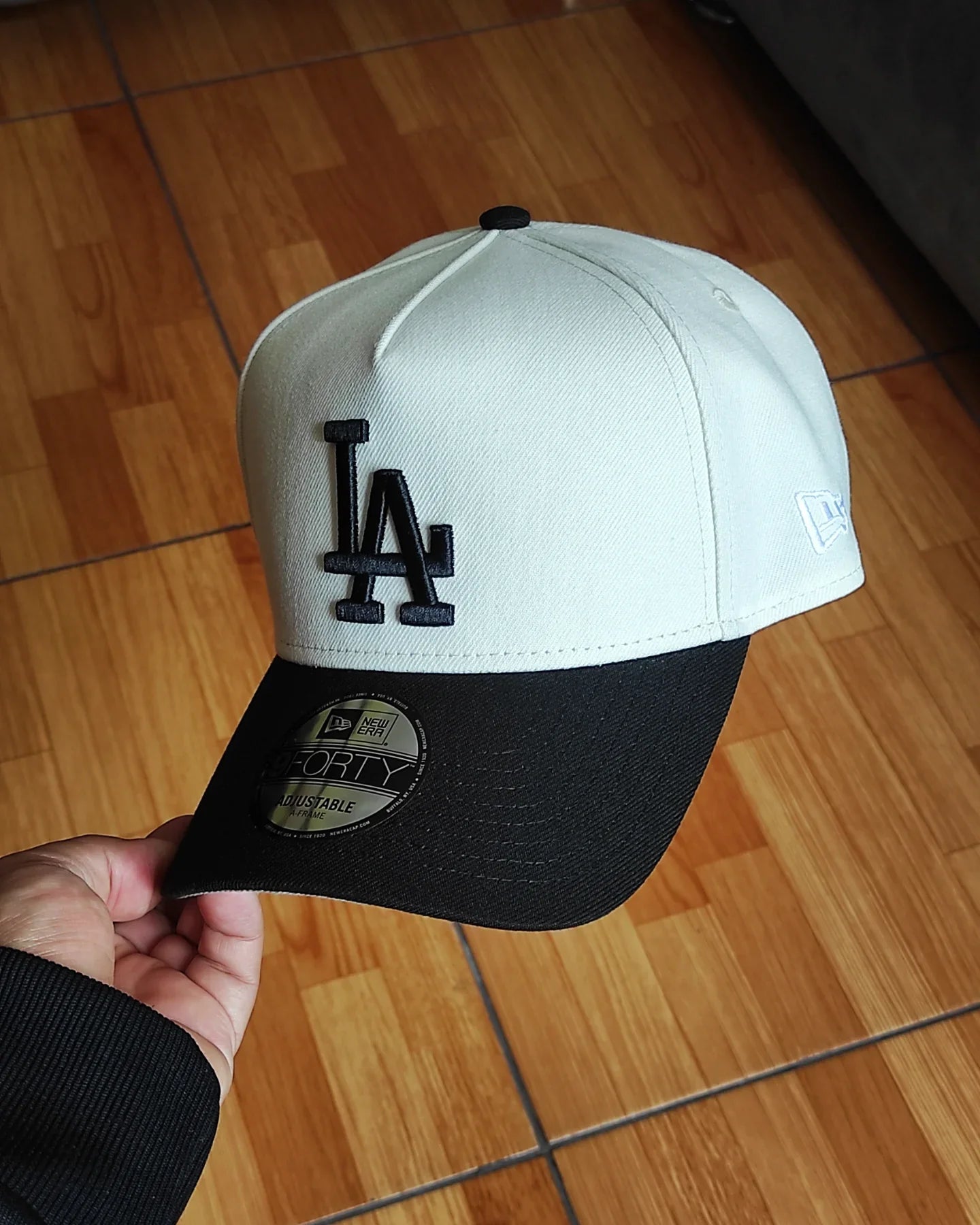 New Era Los Angeles Dodgers Chrome black  9 FORTY A-FRAME