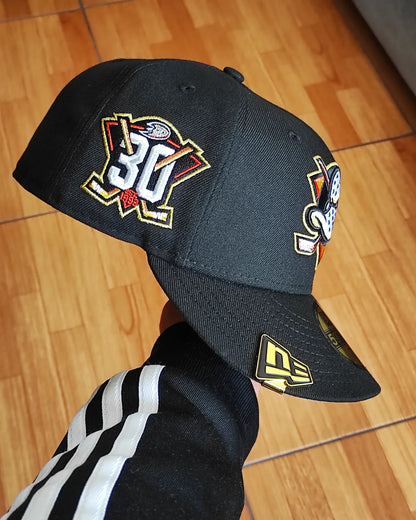 New Era Anaheim Ducks 30th Anniversary BLACK Edition 59Fifty Fitted