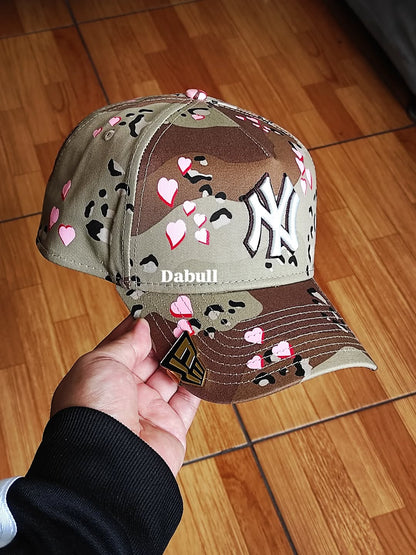 New Era New York Yankees camo heart 9FORTY A-Frame Snapback