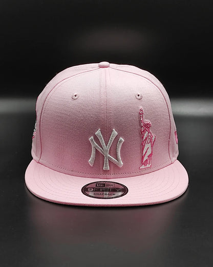 New Era New York Yankees 1999 world series colección Liberty 🗽 9 FIFTY Snapback - pink