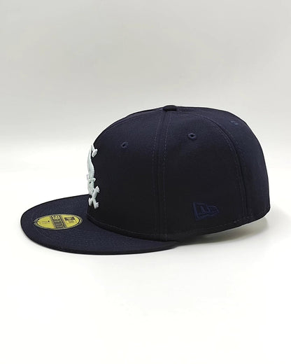 New Era 59fifty silk icys chicago white sox 2005 world series patch hat - navy