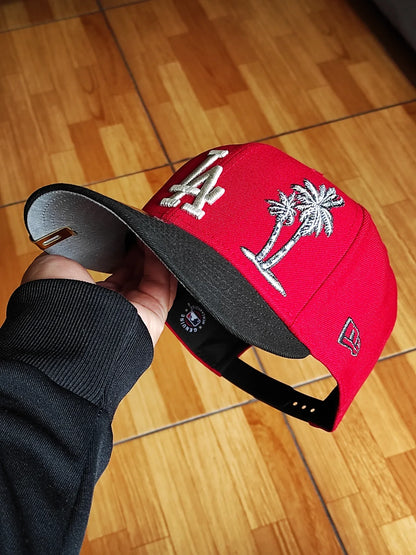 New Era Los Angeles Dodgers palm 🌴two Tone red black 9FIFTY snapback