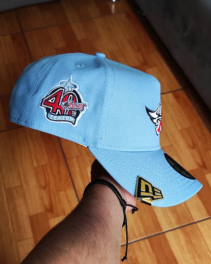 New Era Anaheim Angels Cooperstown Sky Blue 40th Anniversary  9Forty A-Frame Snapback
