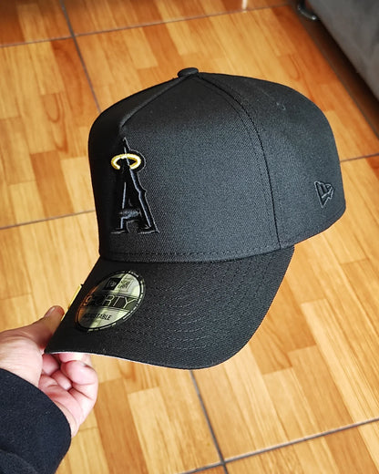 New Era Anaheim Angels Gold Black Classic 9Forty A Frame Snapback Hat