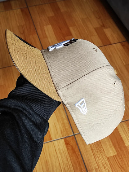 New Era Los Angeles Dodgers flame 🔥two Tone Brown light  9FIFTY snapback