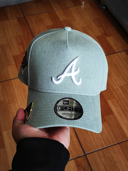 Atlanta braves 'Denim White' 9FORTY A-Frame Snapback