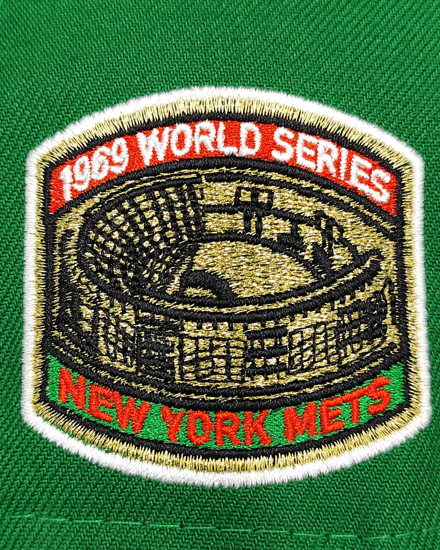 Green New York Mets Orange Bottom 1969 World Series Side Patch New Era 59Fifty Fitted