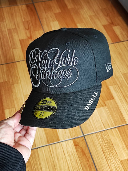 New Era New York Yankees script world series black titanio 59FIFTY