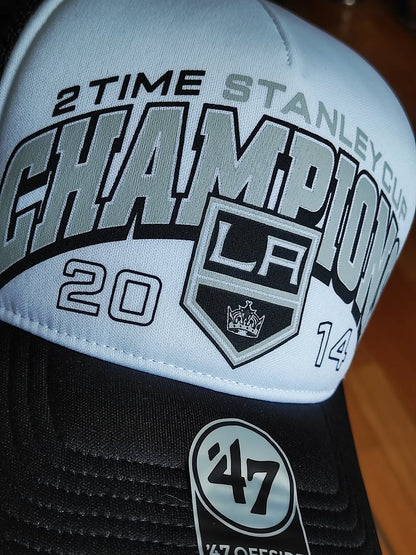 47Brand Los Angeles Kings vintage 2014 Stanley cup black foam Trucker Snapback
