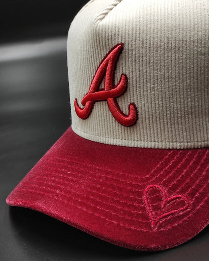 Newera Atlanta Braves Corduroy velvet 9 forty aframe Snapback