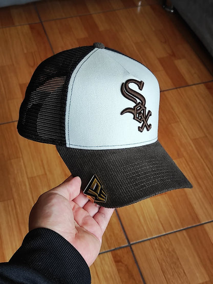 New Era Chicago White Sox TRUCKER a frame Snapback víscera cord