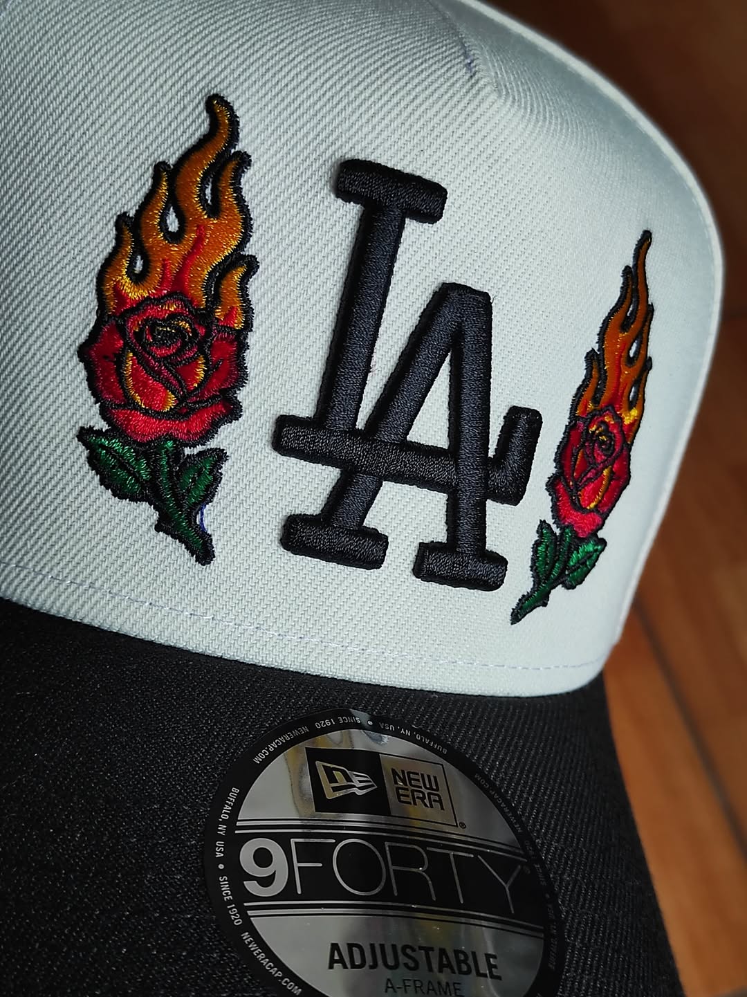 New Era Los Angeles Dodgers World Series Champions 2025 Fire Rose Black Prime Edition 9Forty A Frame Snapback