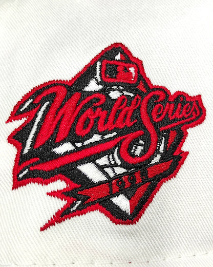 New Era New York Yankees " satin " 9 forty a frame white / scarlet