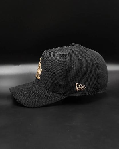 New Era Los Angeles Dodgers"Corduroy Black" 9 Forty A-FRAME snapback