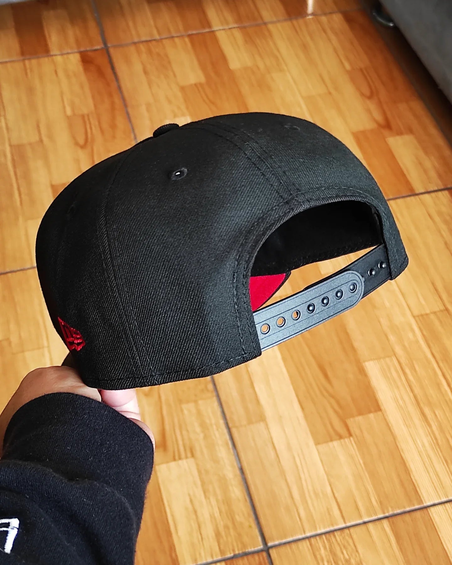 New Era Anaheim Ducks 10th Anniversary Metallic Blackout Red Edition 9Forty A Frame Snapback