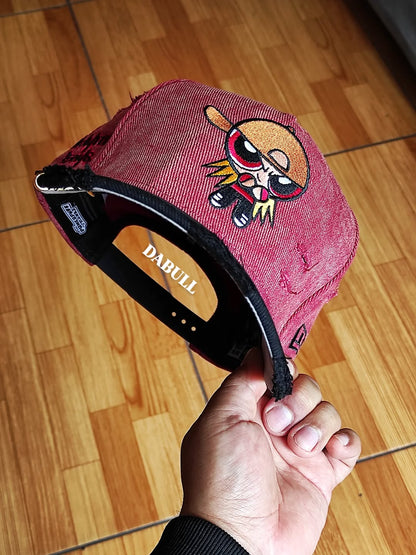 9FIFTY A-Frame Las Chicas Superpoderosas Rojo Ladrillo con Visera Negra
