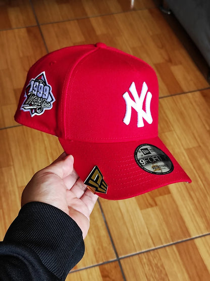 New Era New York Yankees red 9Forty A Frame Snapback Hat