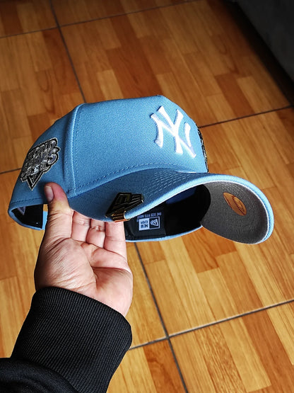 New Era New York Yankees world series sky 9forty A-Frame Snapback