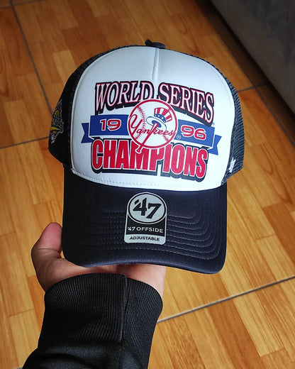 47Brand New York Yankees  world series Navy foam Trucker Snapback