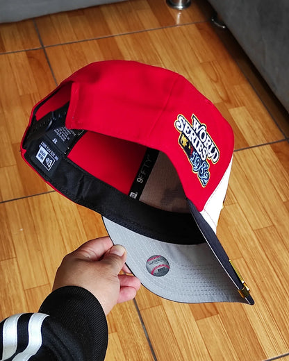 Red St. Louis Cardinals Navy   1982 World Series ñ New Era 9Fifty A-Frame Snapback