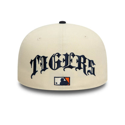 Gorra Detroit Tigers MLB Team Wings 59FIFTY Fitted Beige Claro