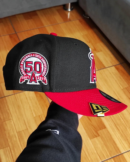 New Era Anaheim Angels 50th aniversario black Red 9 FIFTY Snapback