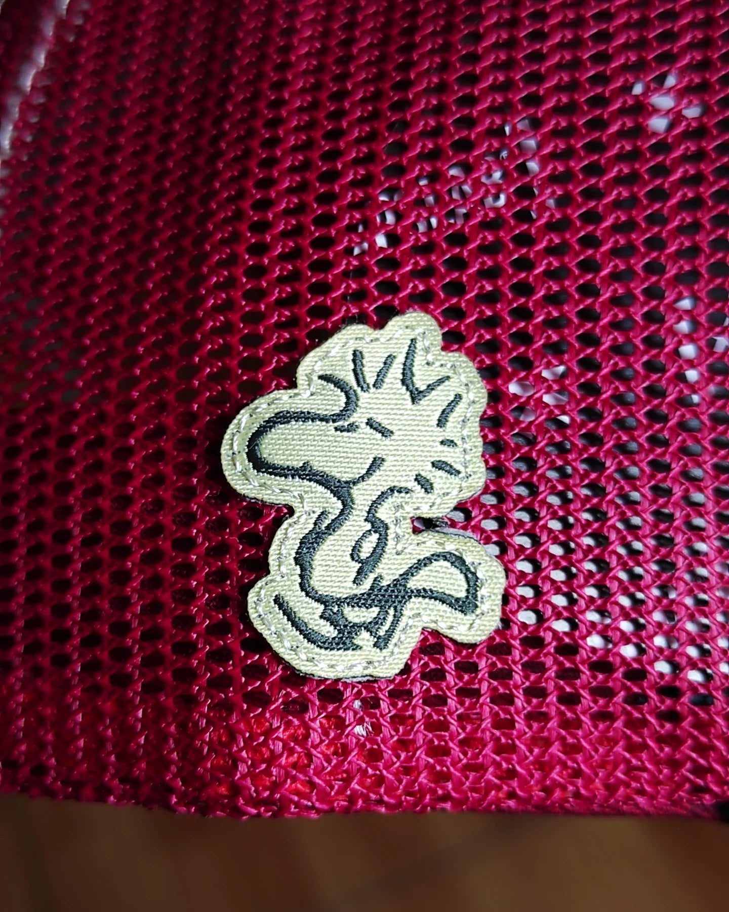 CAPSLAB peanuts Snoopy white red green trucker snapback hat