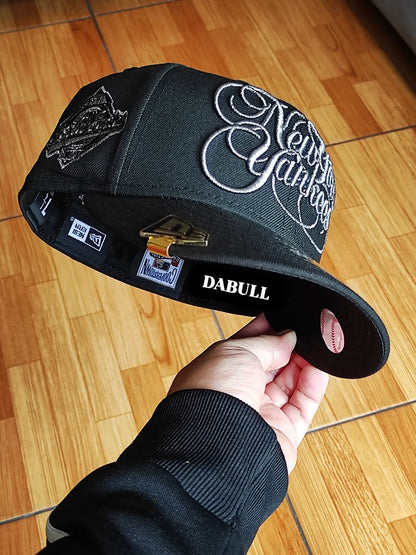 New Era New York Yankees script world series black titanio 59FIFTY