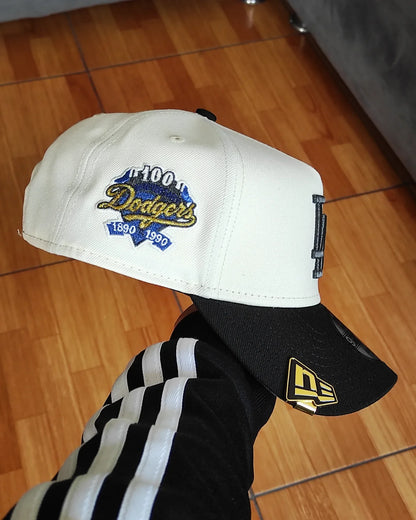 New Era Los Angeles Dodgers 100 TH aniversario Chrome black 9 Forty A-FRAME