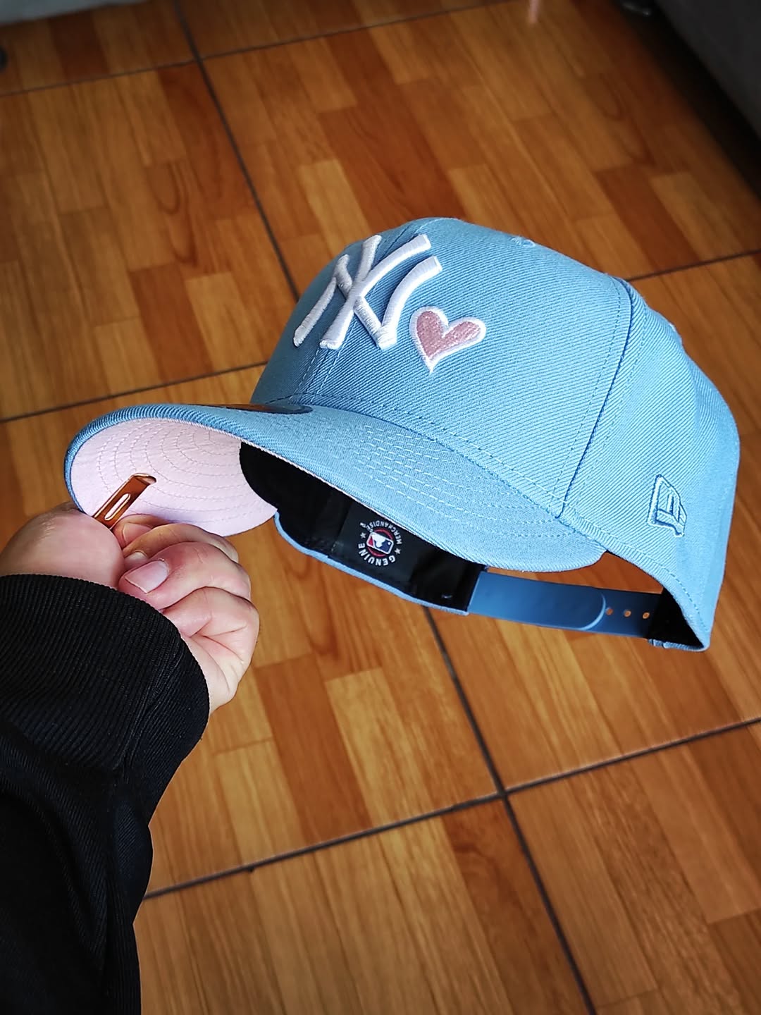 New Era New York Yankees hesrt sky/pink 9fifty snapback