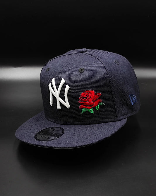 New Era New York Yankees 27world champions colección rose🌹navy 9fifty Snapback - glow in the dark 🔦