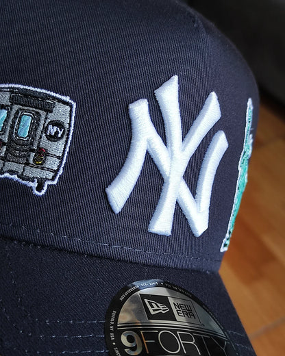 New Era New York Yankees city transt 🗽🚍 navy 9 forty A-FRAME